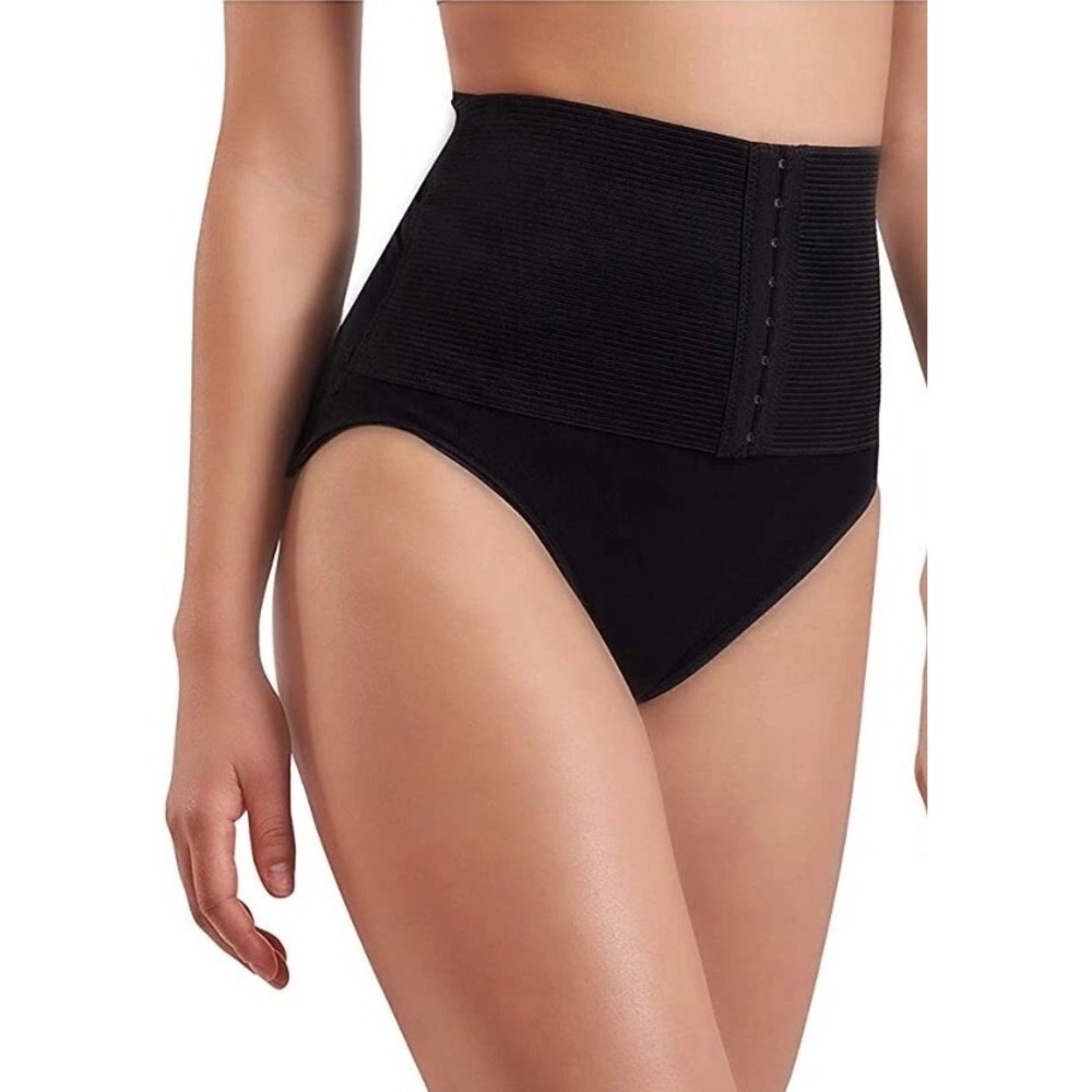 Skinnygirl Smoothers & Shapers Waist Cincher Control Brief Black Medium 7014-60